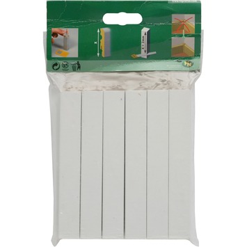 Hoekstuk MDF Wit 12,2 cm 6 Stuks