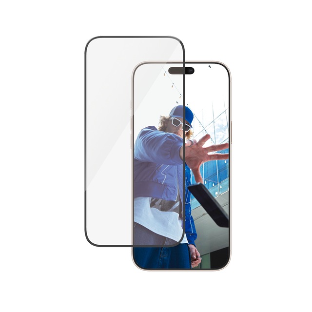 PanzerGlass Displayschutzglas »Ultra-Wide Fit Screen Protection« für Apple iPhone 16 Pro Max Displayschutzfolie, Schutzfolie, Bildschirmschutz, kratz- & stossfest