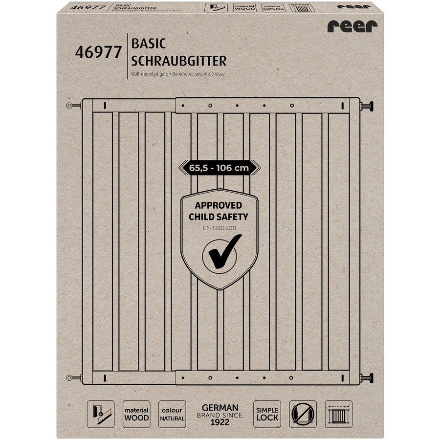 reer Basic Schraubgitter, Holz