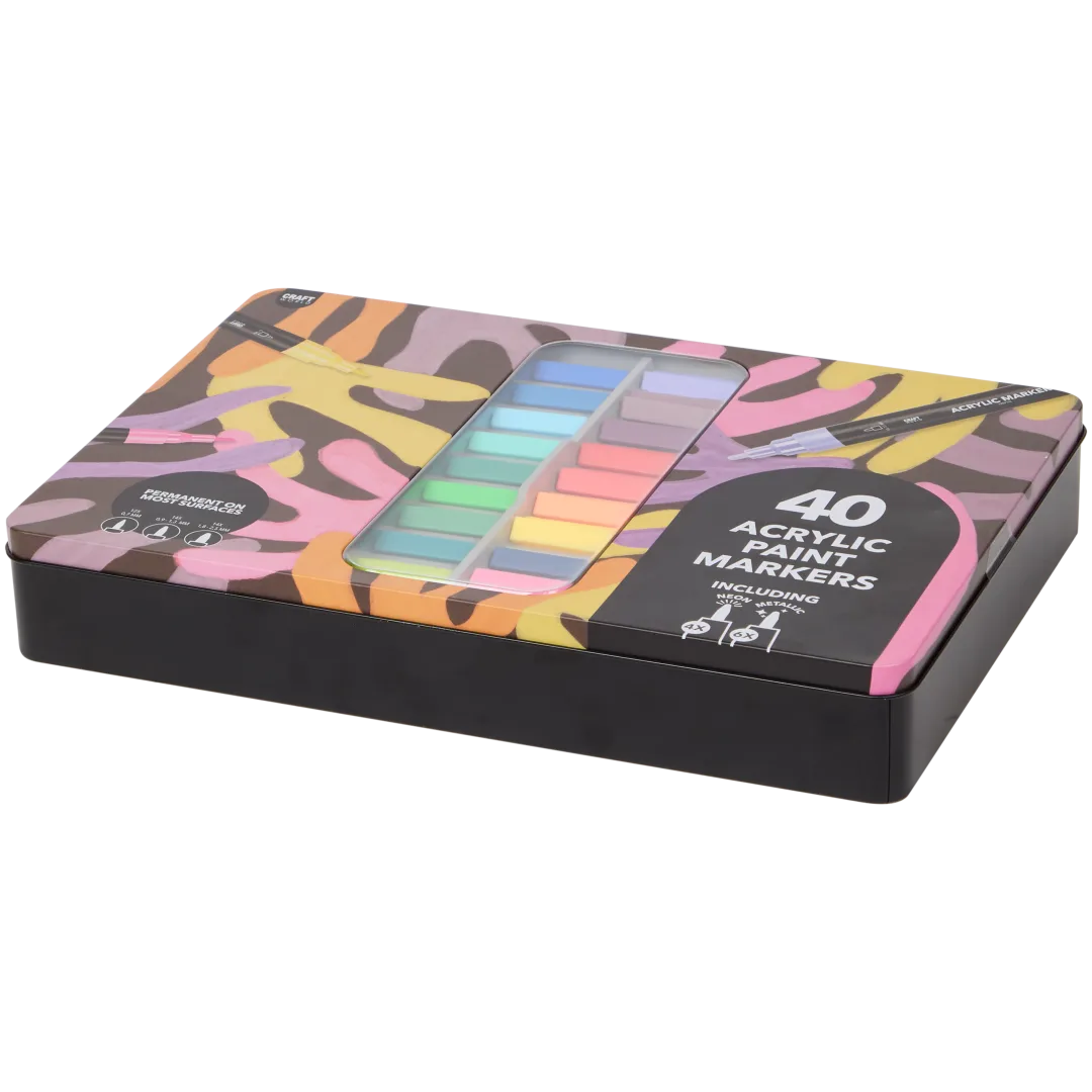 Acrylverfmarkers 40-delig | diverse varianten