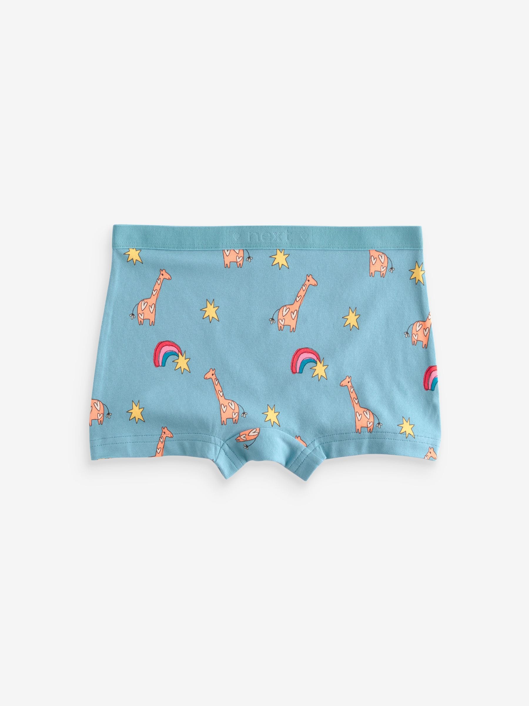 Roze/blauw - Short Briefs 5 Pack (2-16yrs)