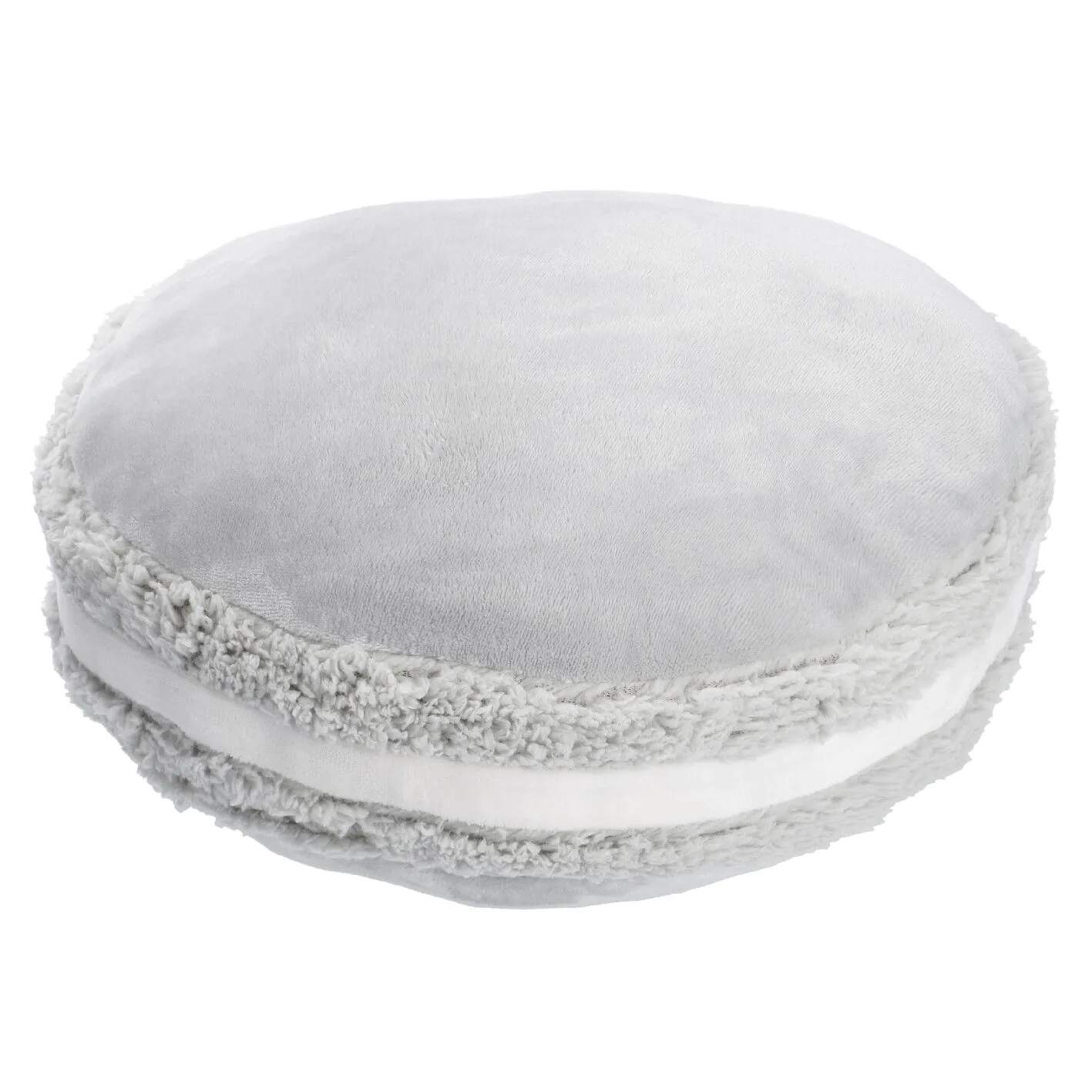Kissen im Macaron Design, grau, 40x12
