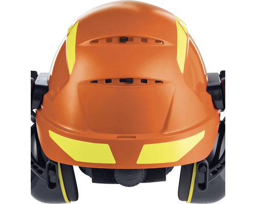 Uvex pheos bosbouw oranje beschermende helm