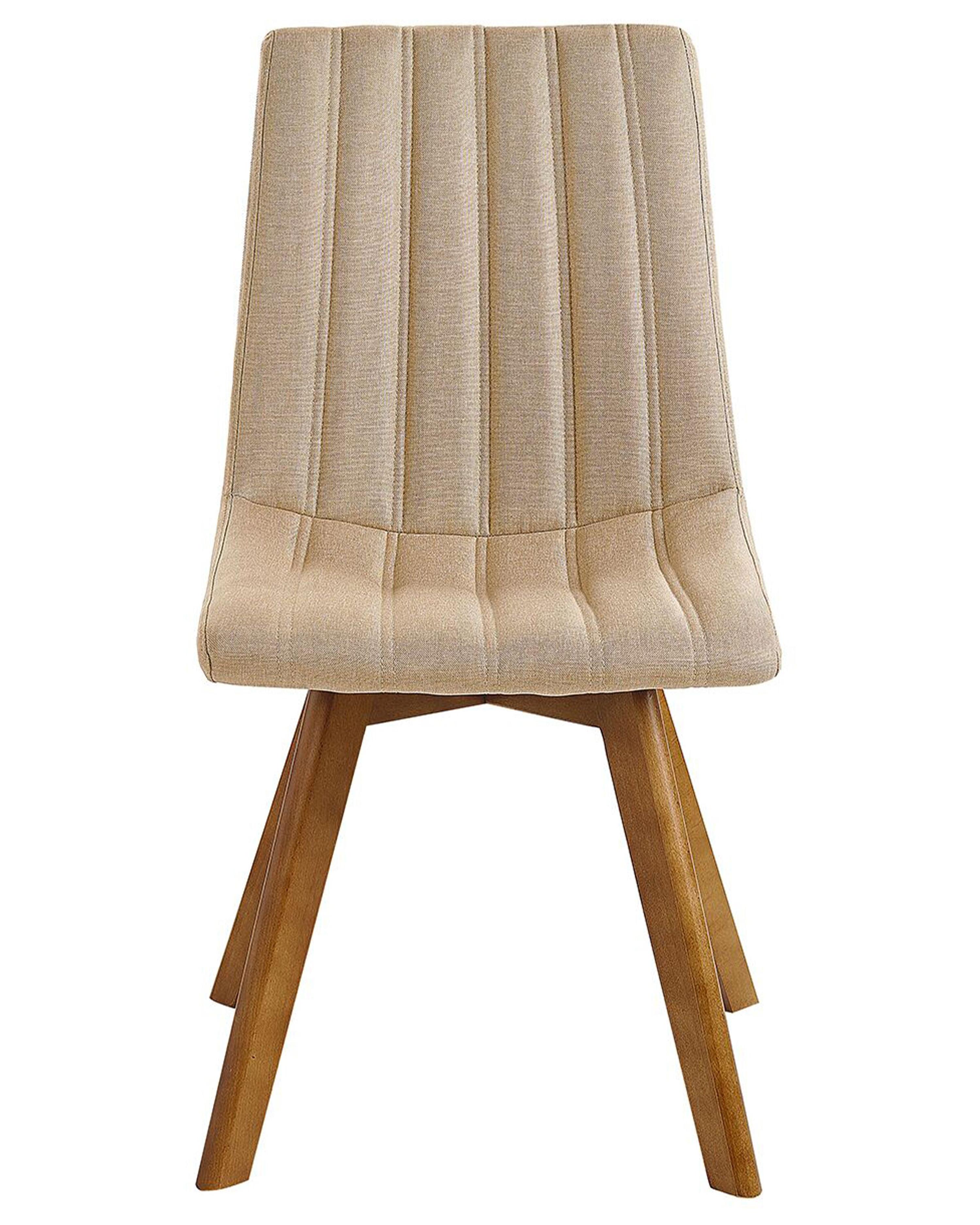 Set van 2 eetkamerstoelen CALGARY Zandbeige