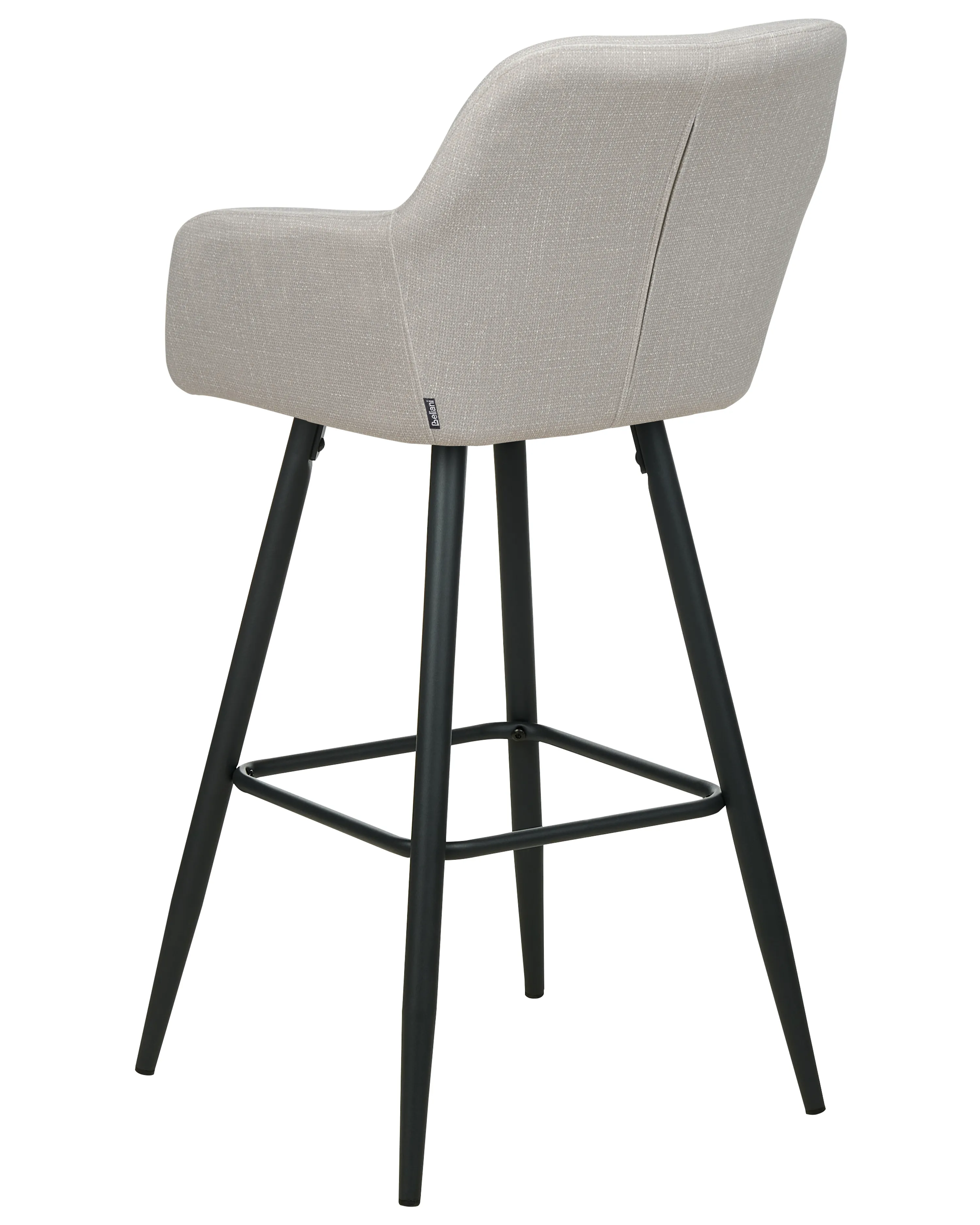 Set van 2 barstoelen CASMALIA Fluweel Taupe