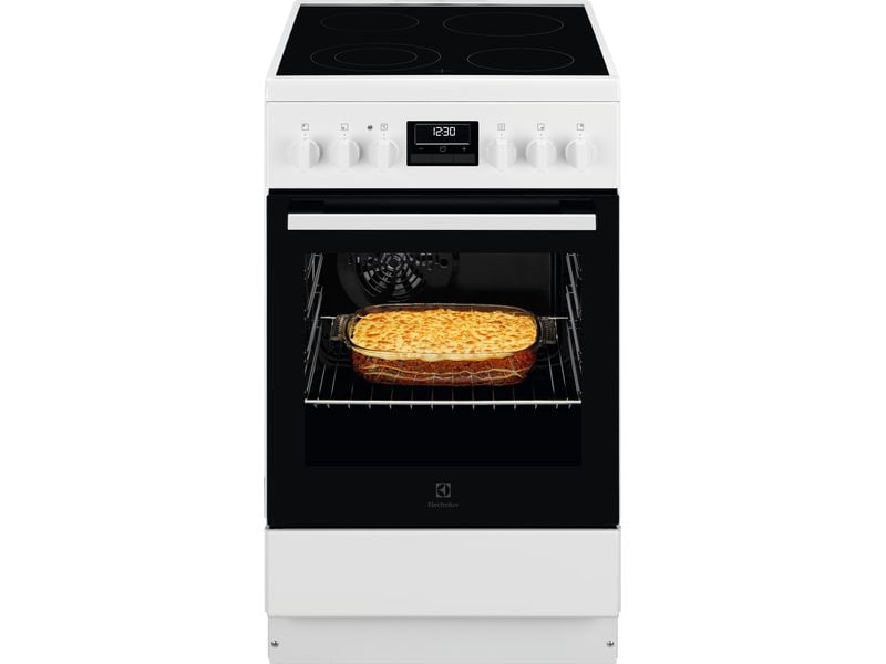 Electrolux Standherd FEH5LV112 Schwarz/Weiss Freistehender Herd