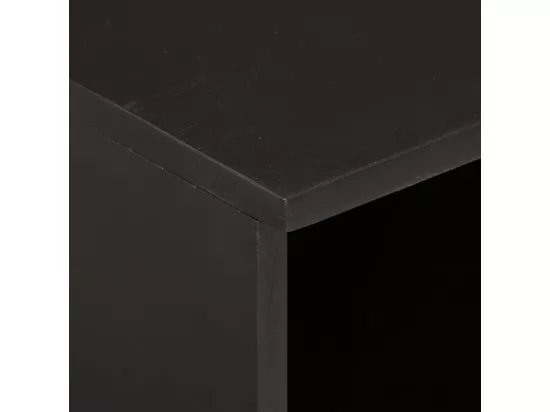 Prolenta Premium - Table de chevet noir 40x33x46 cm bois de manguier solide