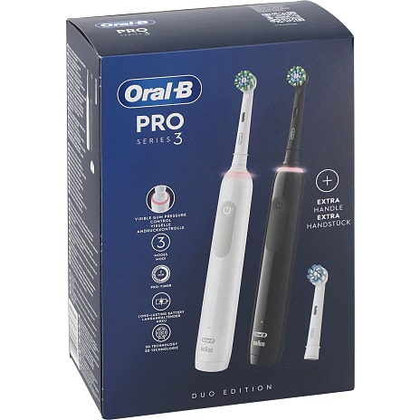 Oral-B Pro Series 3 elektrisk tandbørste - sort/hvid
