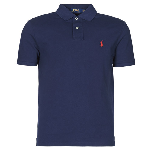 Polo Ralph Lauren - POLO AJUSTE DROIT EN COTON BASIC MESH LOGO PONY PLAYER Marino