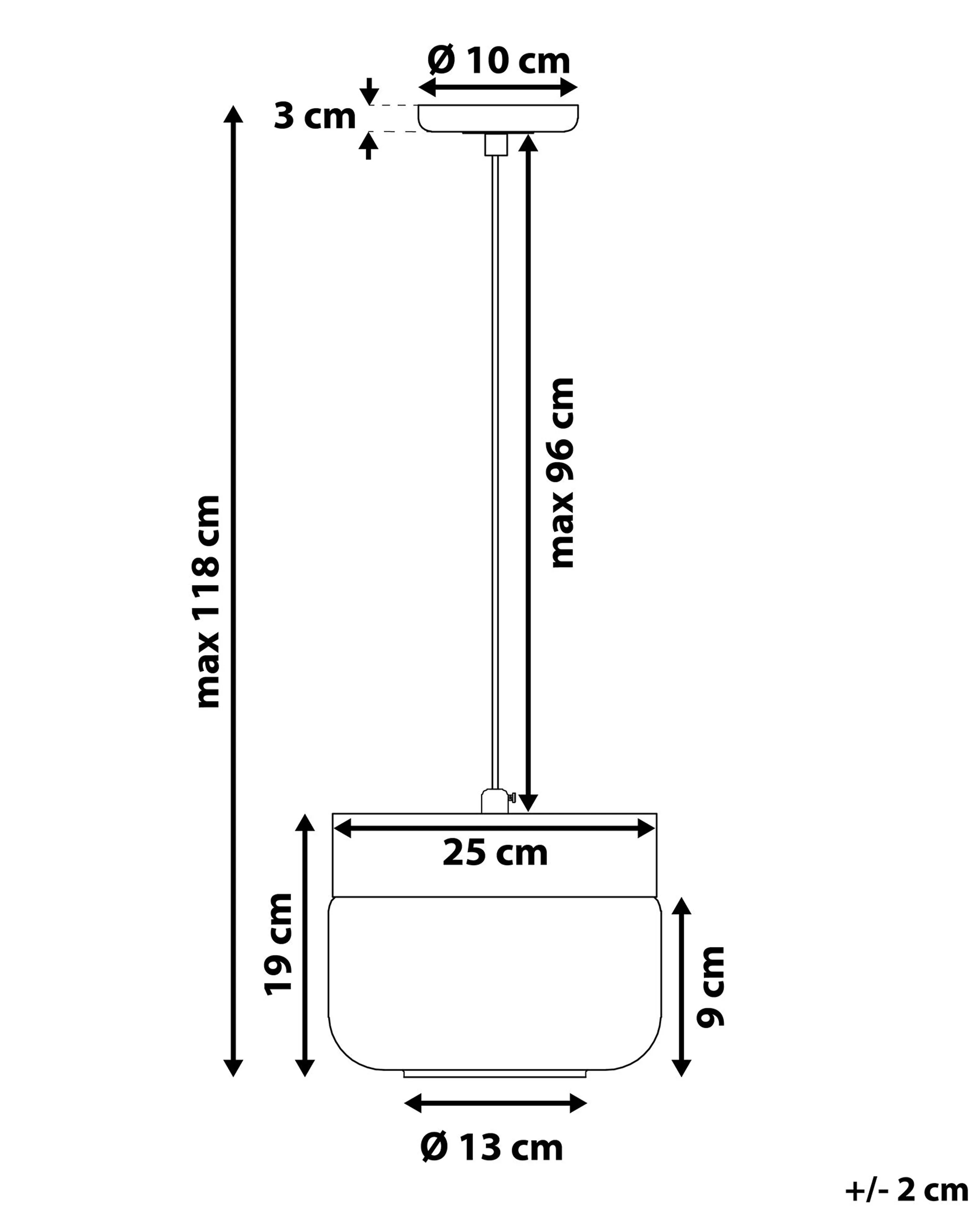 Hanglamp MURRAY Glas Wit