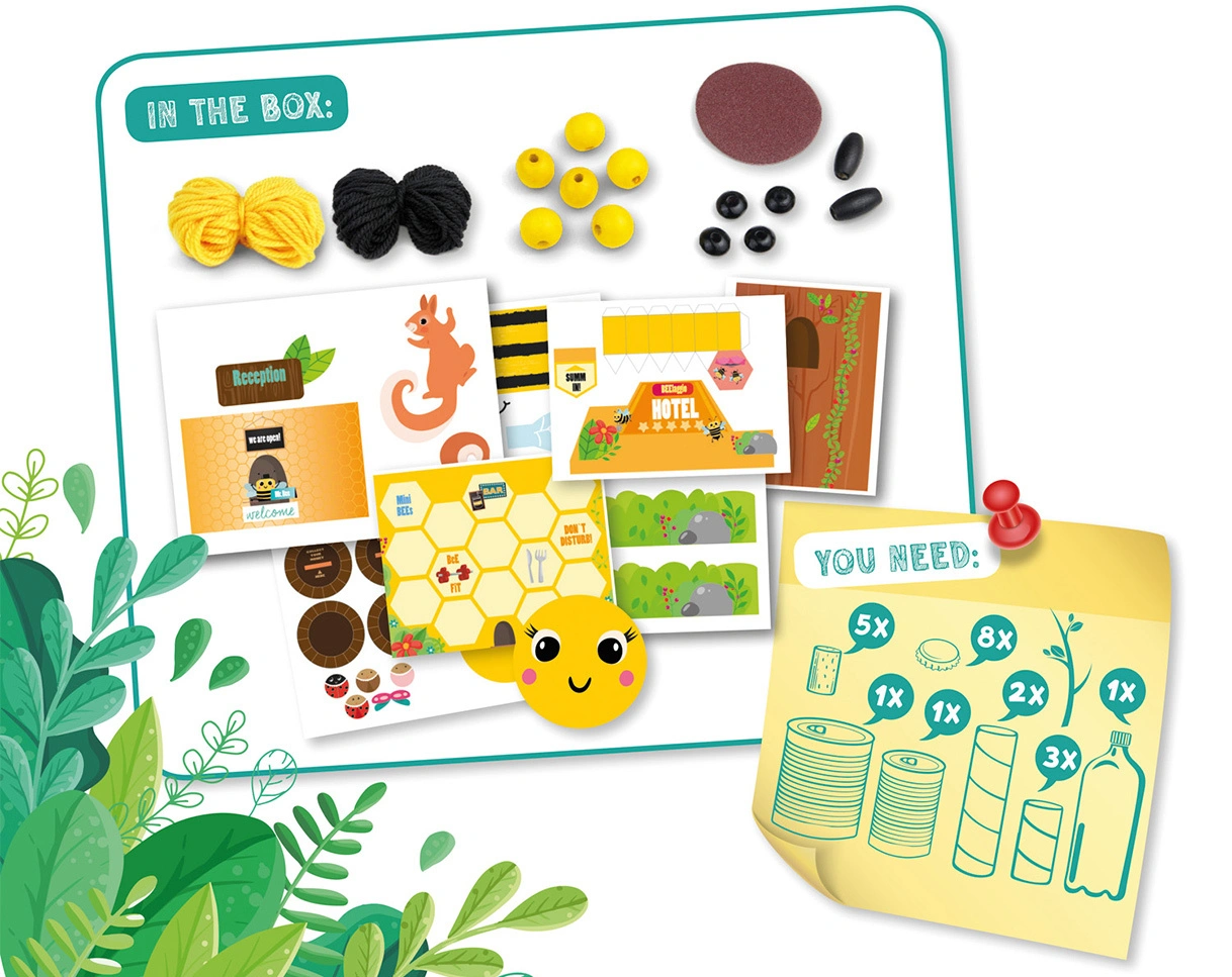 Bastelset ECO UPCYCLING - AIR BEE'N'BEE in bunt