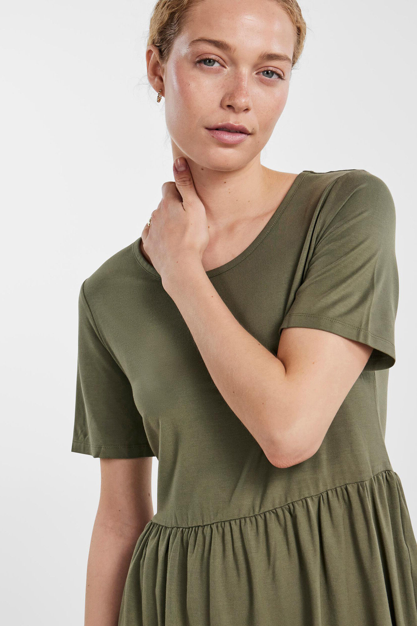 vestido camisa midi