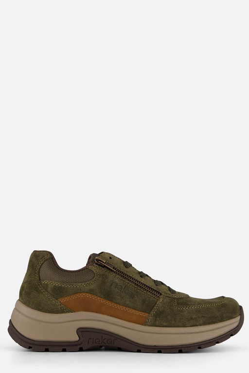 Rieker Sneakers groen Suede