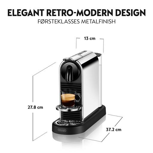 Nespresso Citiz Platinum Kaffemaskine, Rustfrit Stål