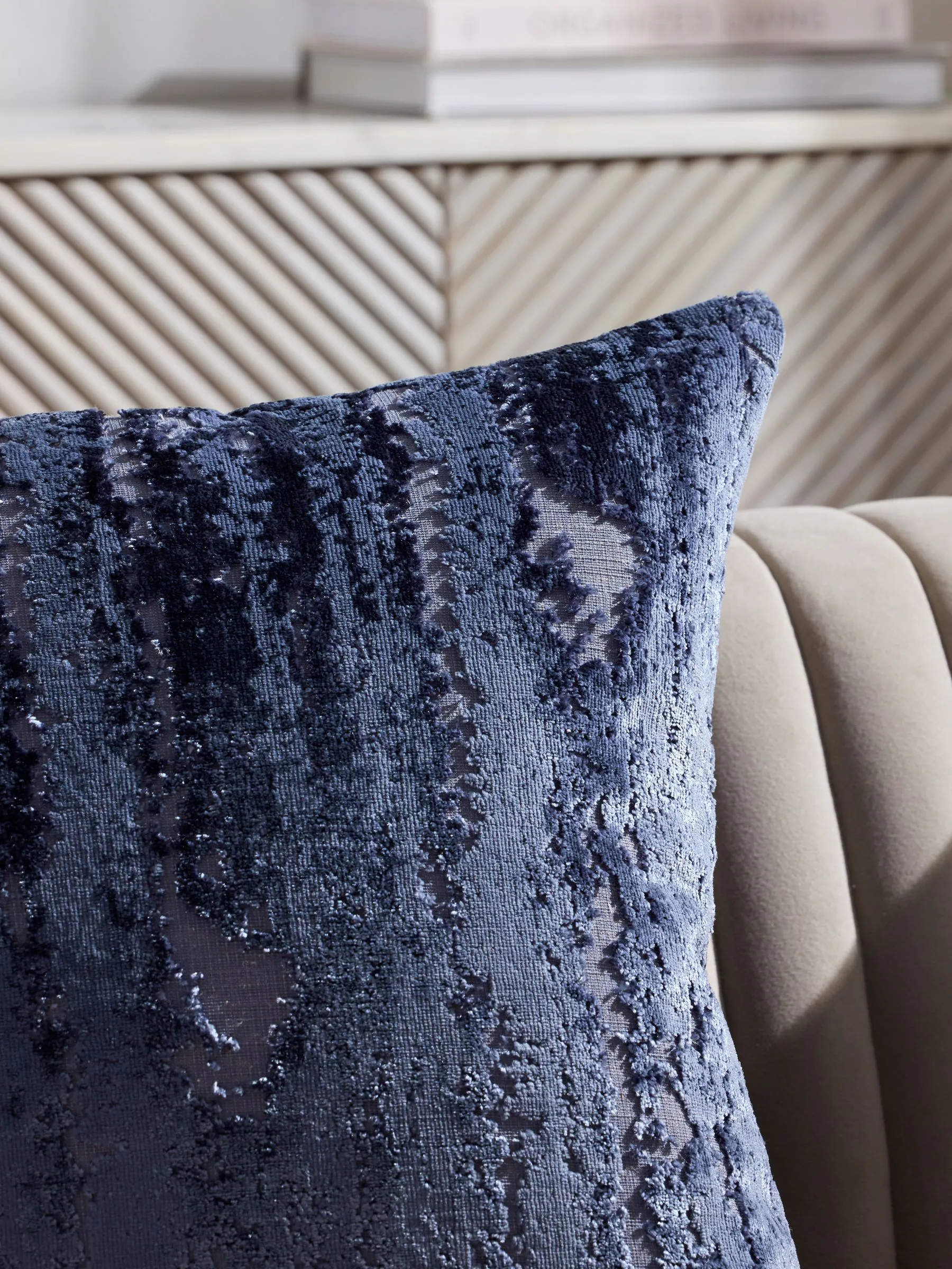 Collection Luxe Fem Chic Velvet Abstract Cushion
