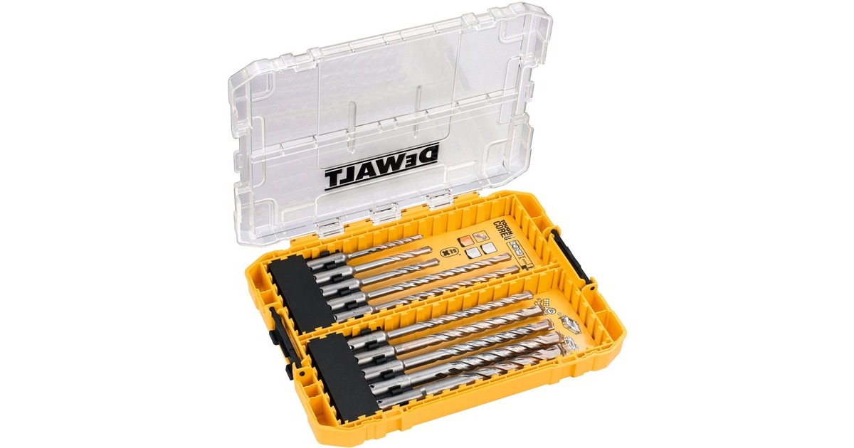 DEWALT10-delig, SDS-Plus boren EXTREME 2 boorset  (Tough case)