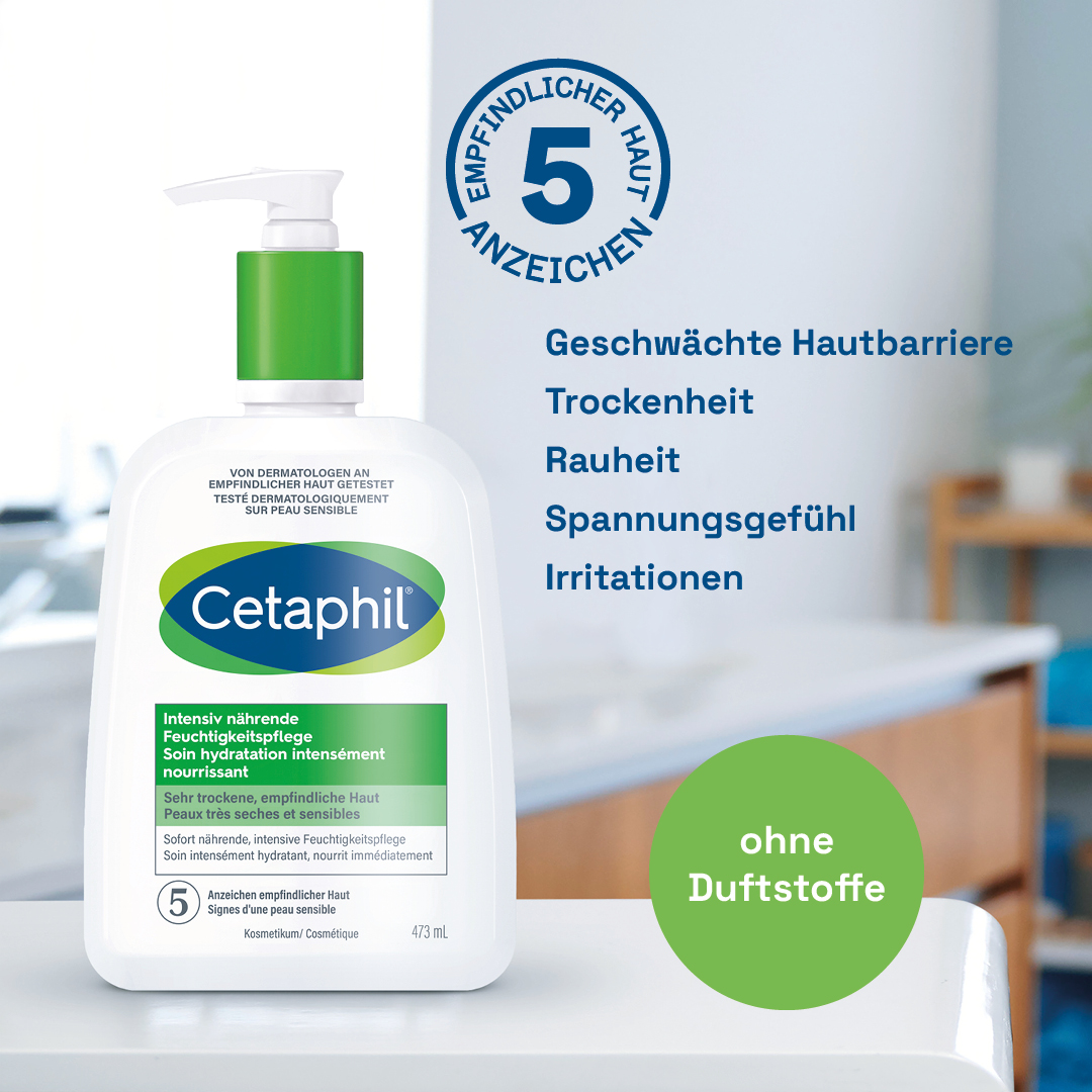 CETAPHIL Feuchtigkeitspflege<br>473 ml, Dispenser, Lotion, intensiv nährend