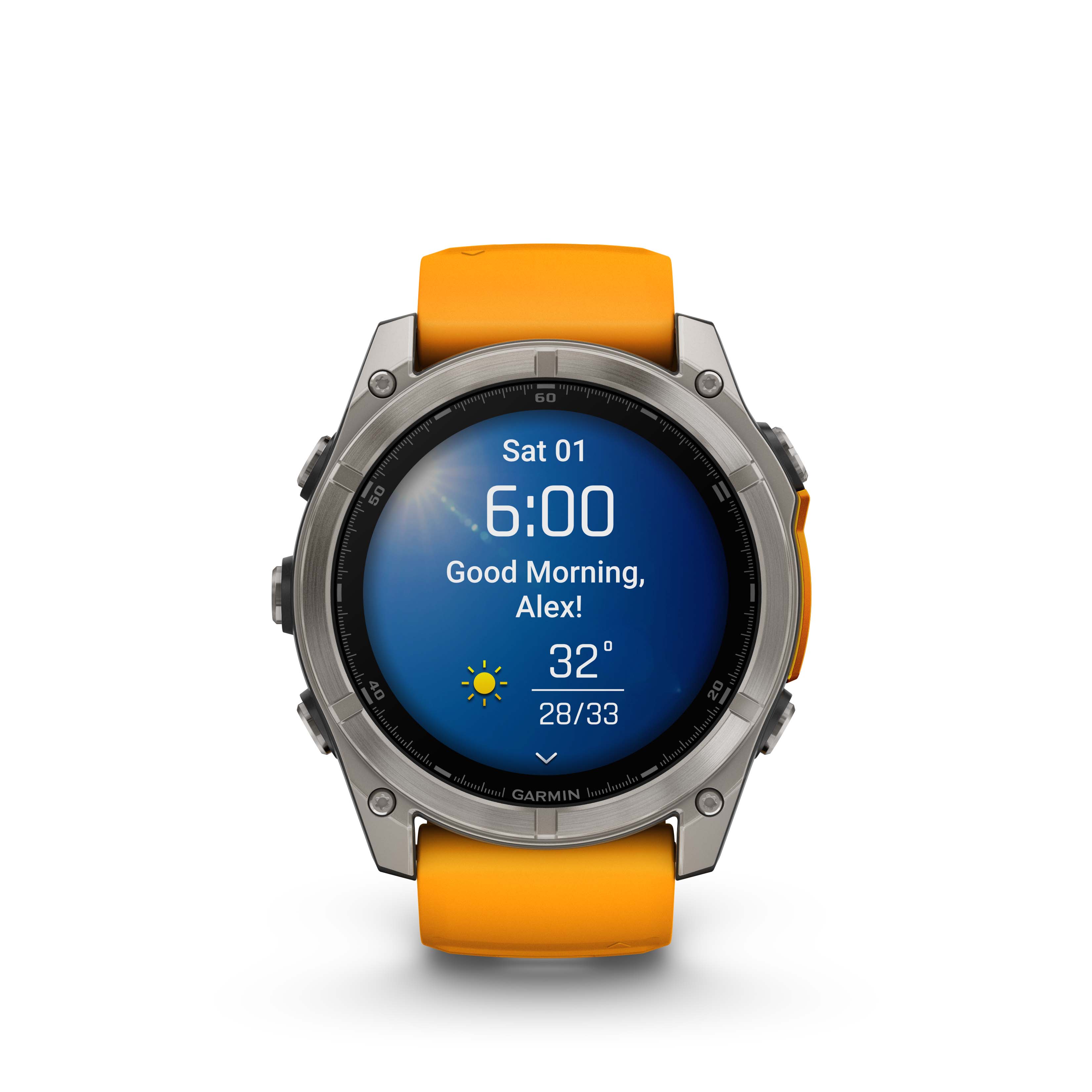 Garmin Fenix 8 51mm Amoled Sapphire Titan/Orange