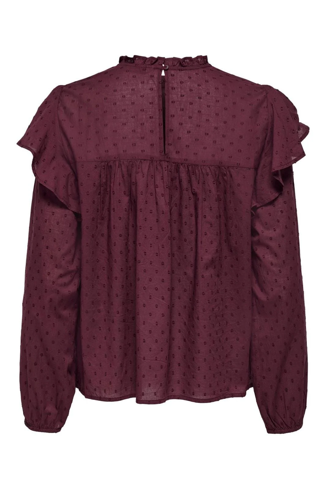 Only Onlkatti L/S Dobby Top 4749728 tawny port