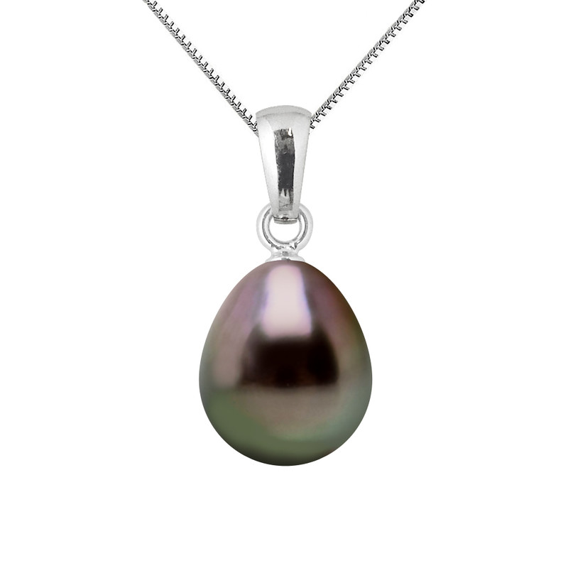 Pendentif - Or Blanc et Perle de Culture de Tahiti