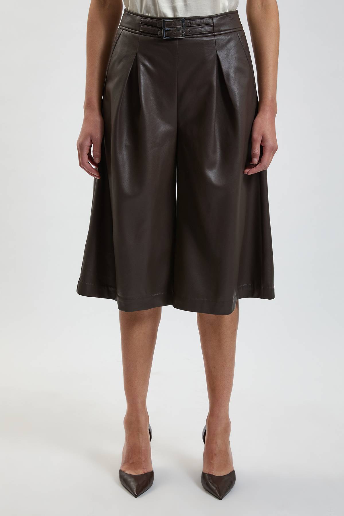 KarenMillen Jupe-culotte Avec Détail Patte En Synthétiquecuir