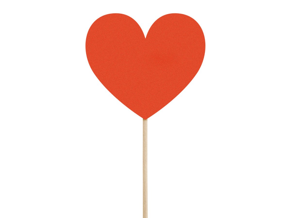 Hartjes Cupcake Toppers 11cm 6st