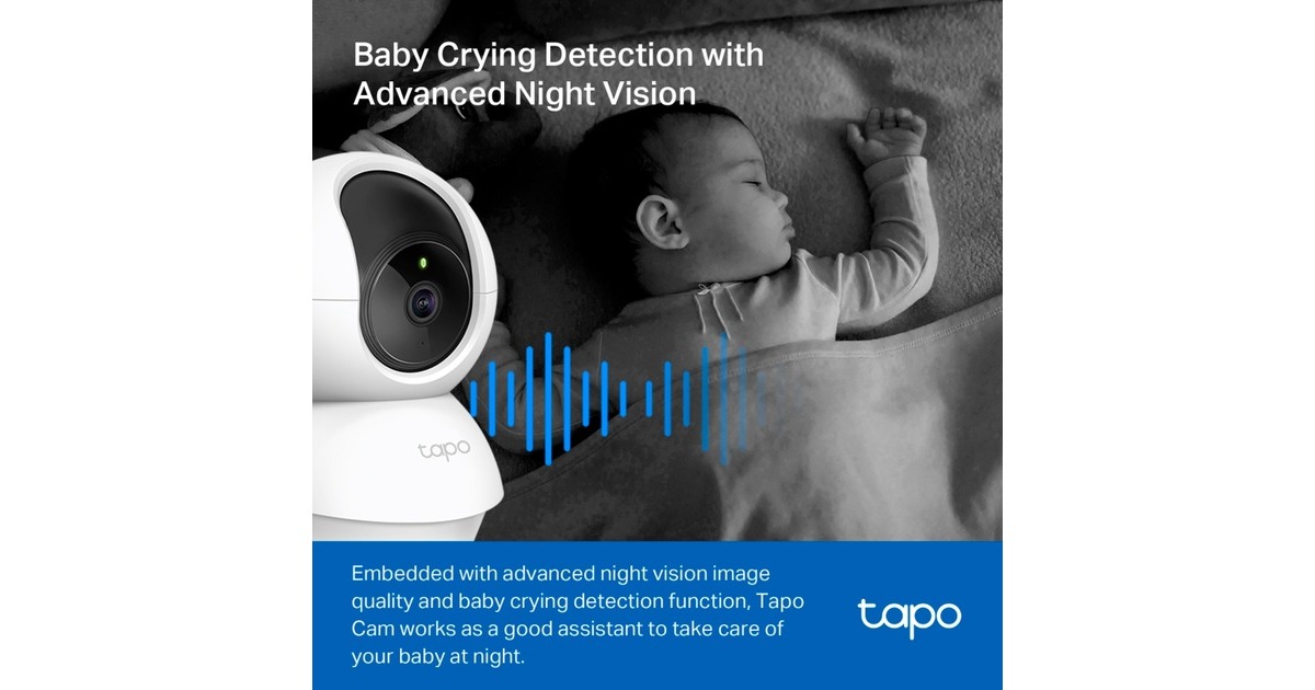TP-LinkTC71 Pan/Tilt Home Security Wi-Fi Camera  (Wit/zwart, Wi-Fi)