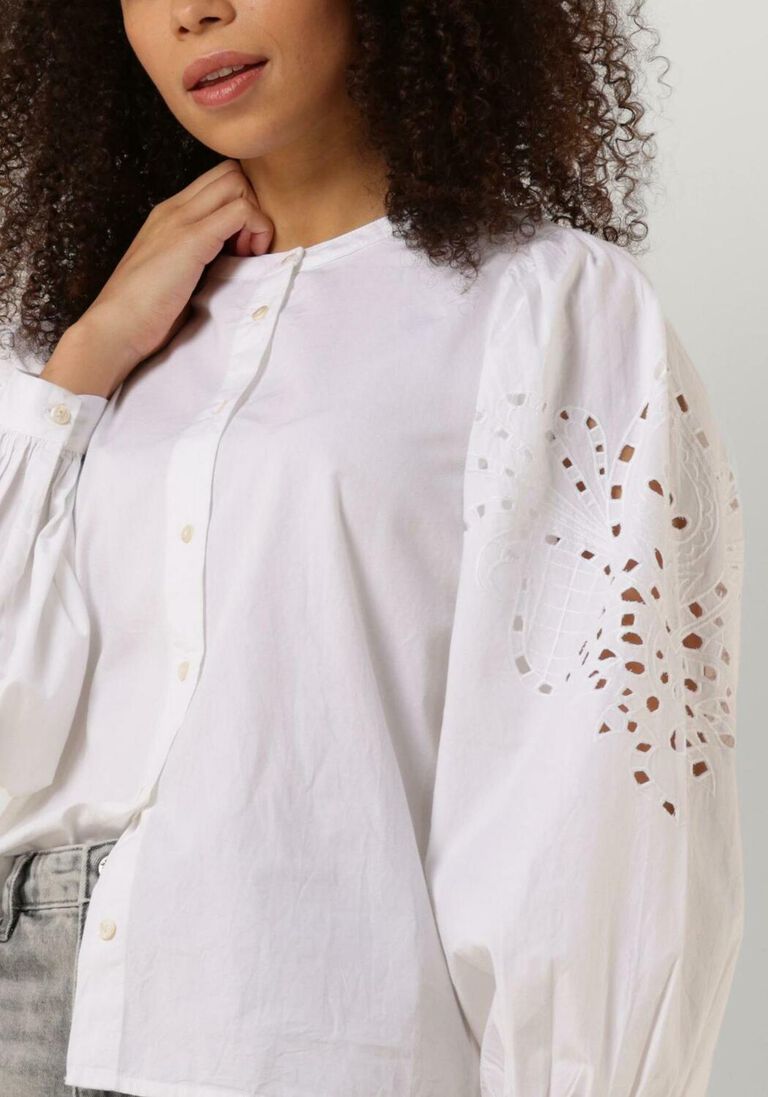 BY-BAR witte by-bar blouse rikki embroidery blouse