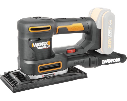WORX 20V WX820.9 5-in-1 snoerloze multifunctionele schuurmachine, incl. accessoires + GRATIS bonusartikel: 20V accu WA3644 (4,0Ah)