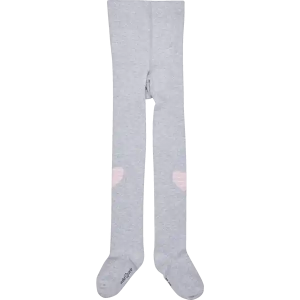 Mäd. Strumpfhose grau Herz 110 / 116 OCS