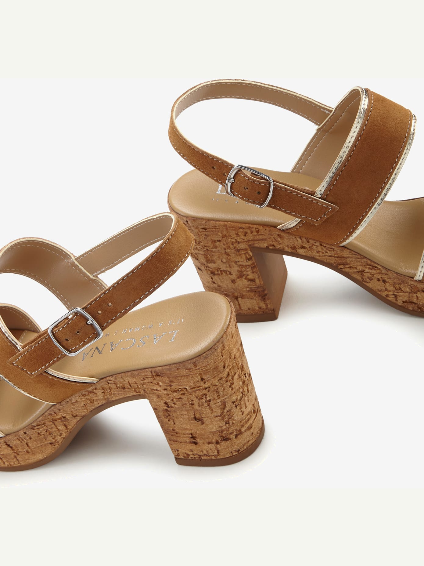 Sandales compensées cuir de qualité