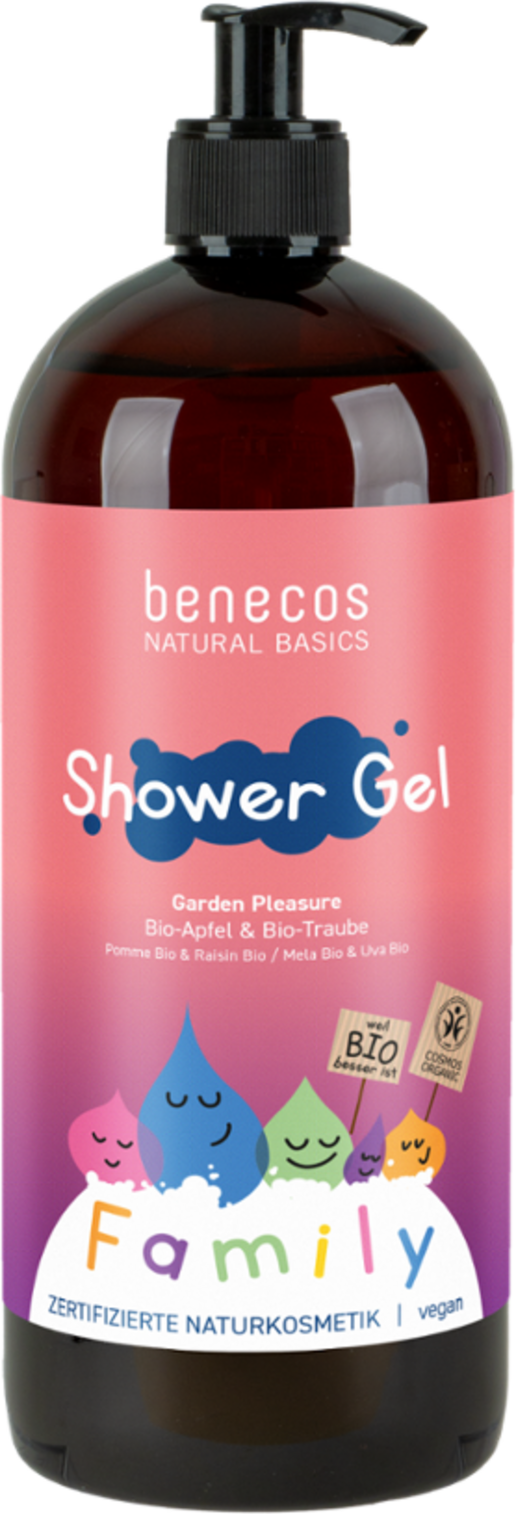 benecos  Family Size Shower Gel Garden Pleasure, 950 ml