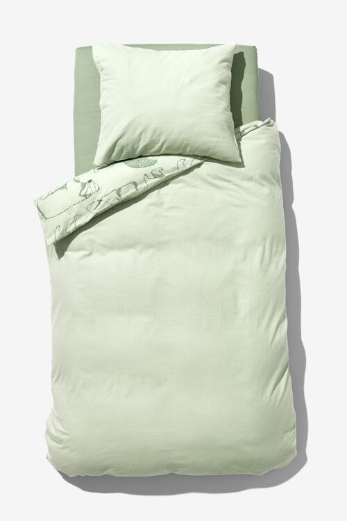 housse de couette enfant - 140x200 - flanelle - ours