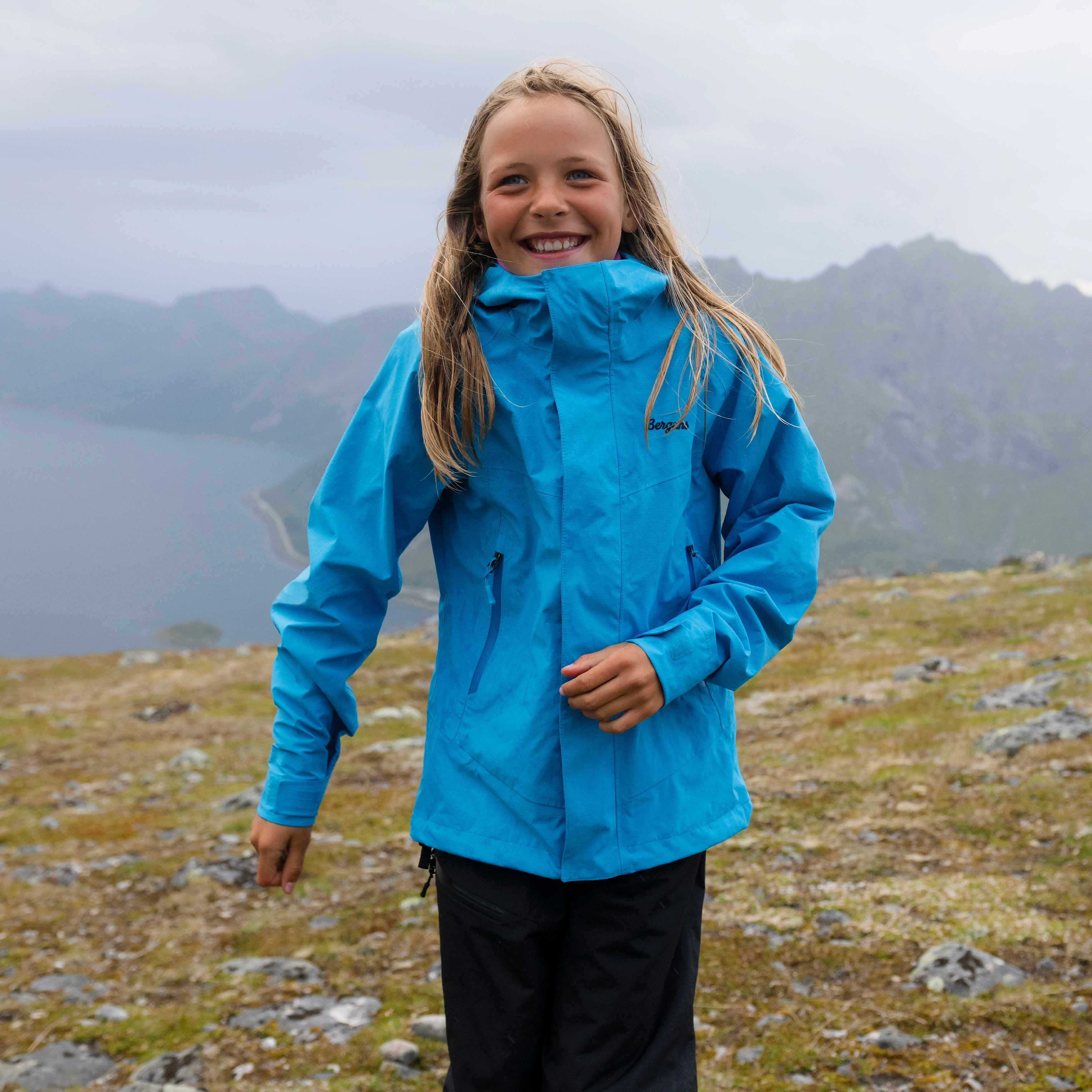 Junior 3L Shell Jacket Aqua Lagoon