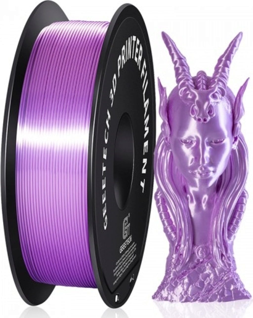 GEEETECH  PLA Silk Purple, 1,75 mm / 1000 g    Einfach zu verarbeitendes Seidenfilament