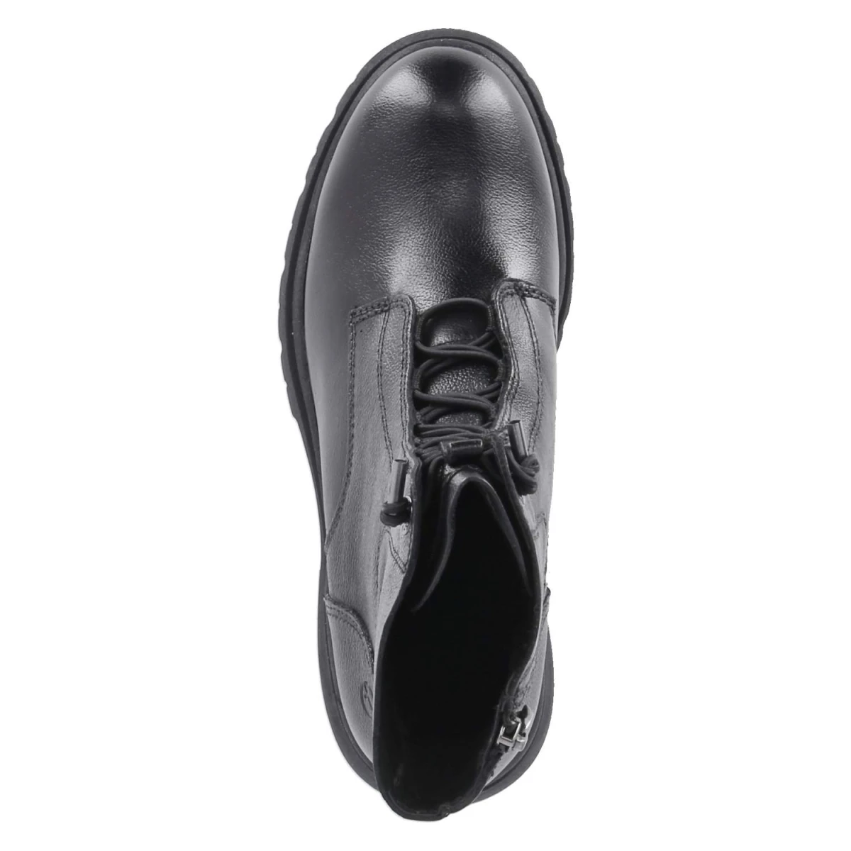 TamarisSchnürboots - BLACK LEATHER