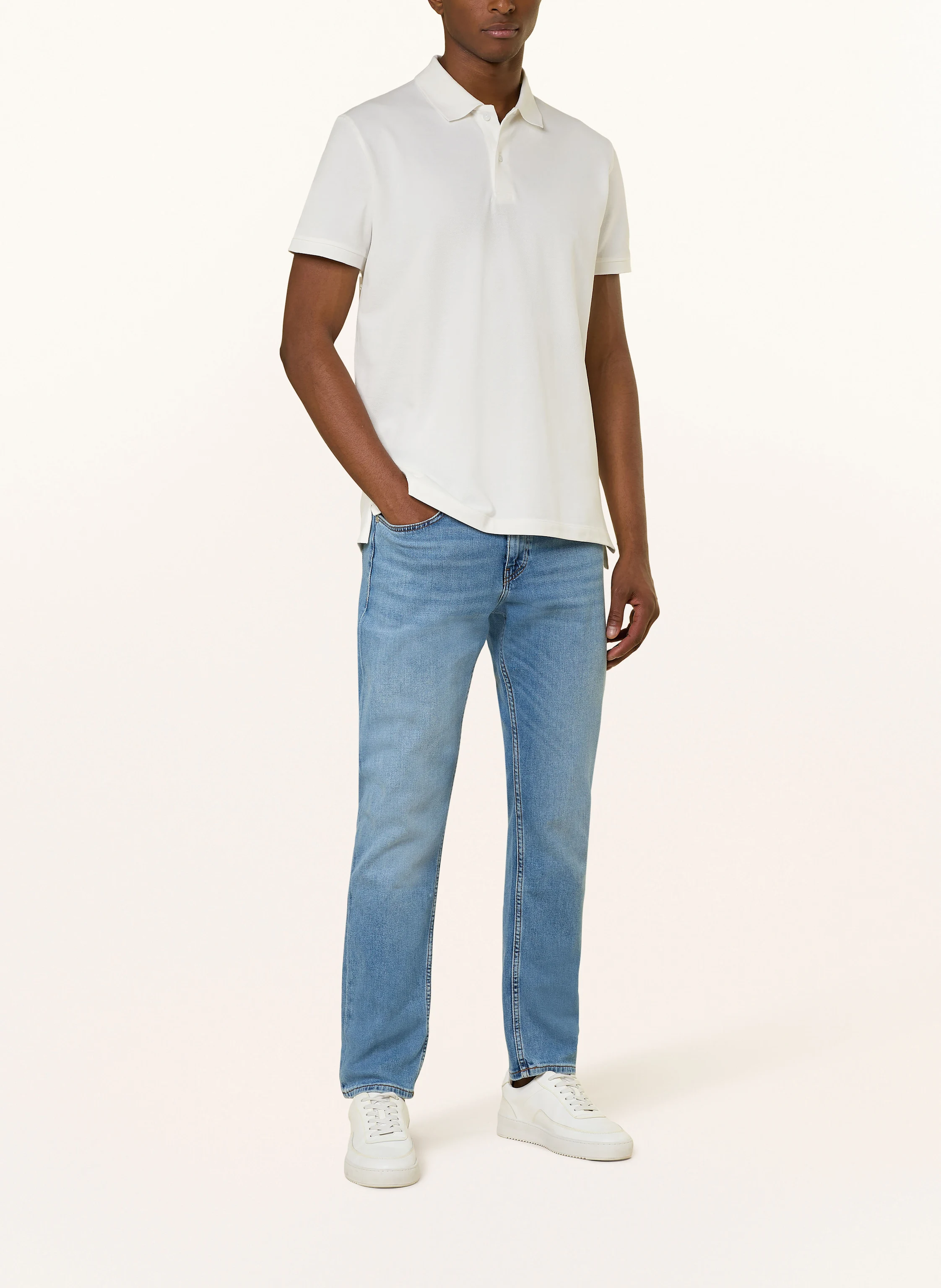 STROKESMAN'S Piqué-Poloshirt