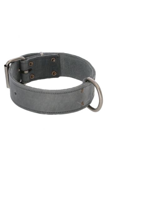 Adori Halsband Vetleder Met Print Grijs - Hondenhalsband