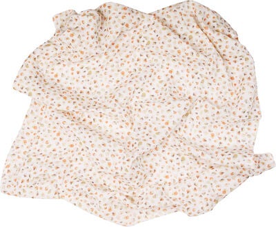 Oh, Poppy! Holly Musselin Teppe 2-Pack, Fresh Vanilla/ Forest Green
