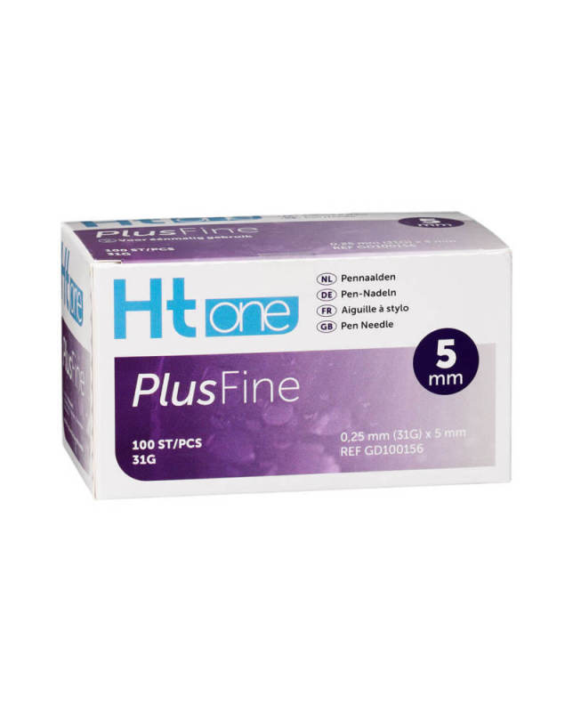 ht one PlusFine Pennaalden 5 mm 31G 100 Stuks