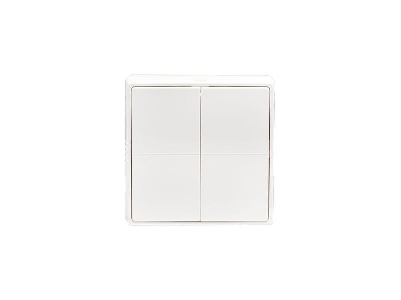 Shelly BLU Wall switch 4 weiss, stand alone Intelligenter Vier-Tasten-Bluetooth-Schalter