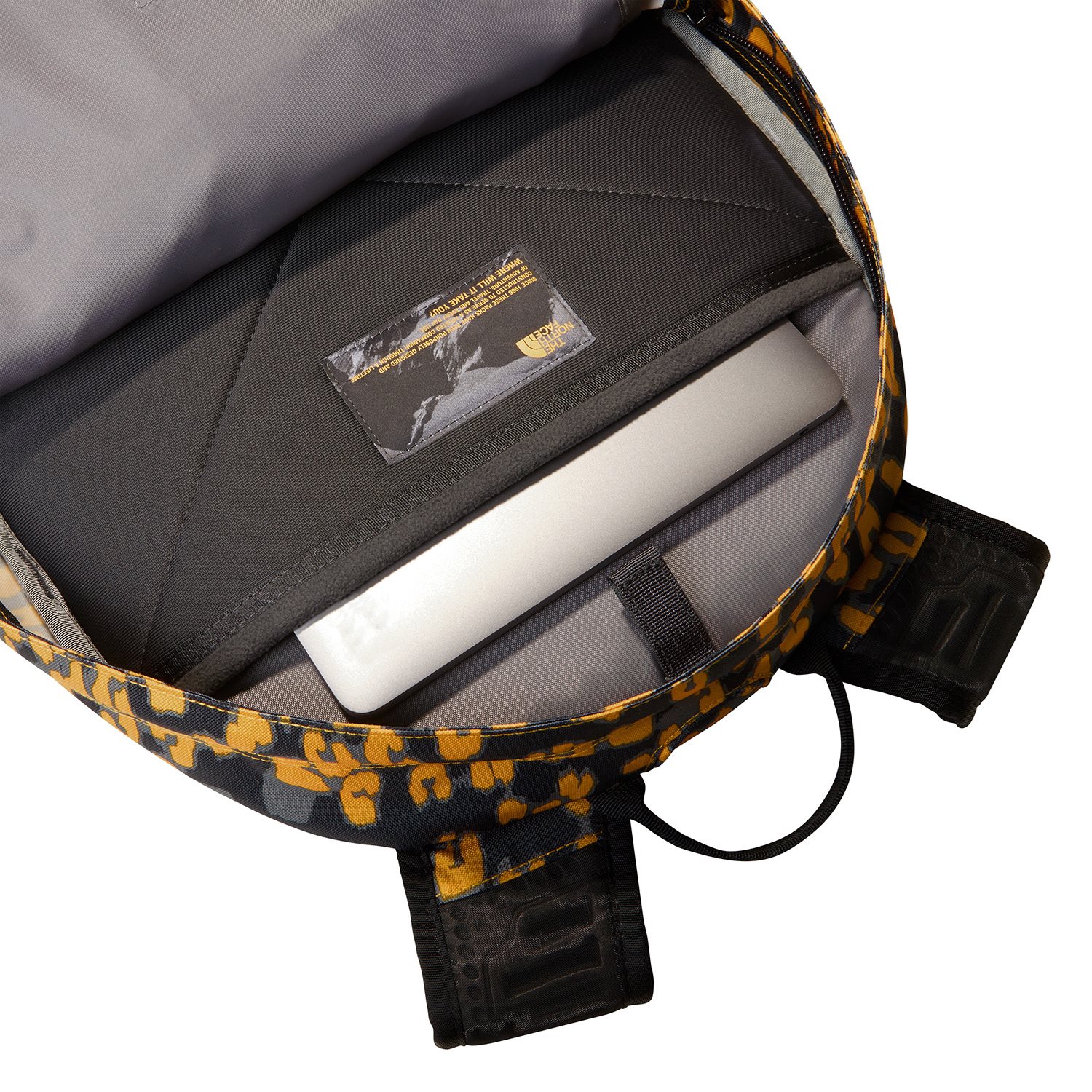 The North Face Borealis Classic summit gold/leopard print