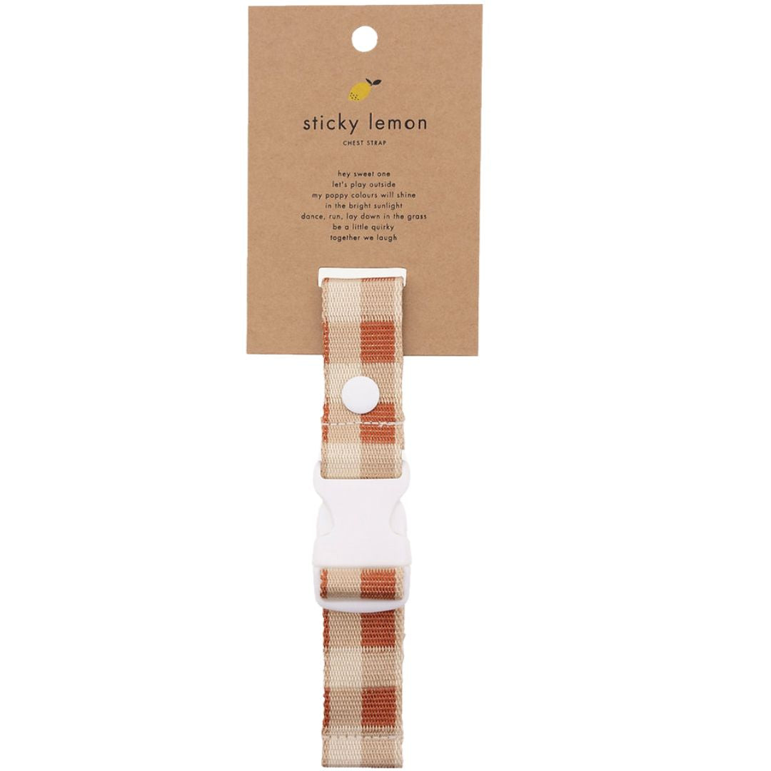 Sticky lemon borstriem gingham - willow brown