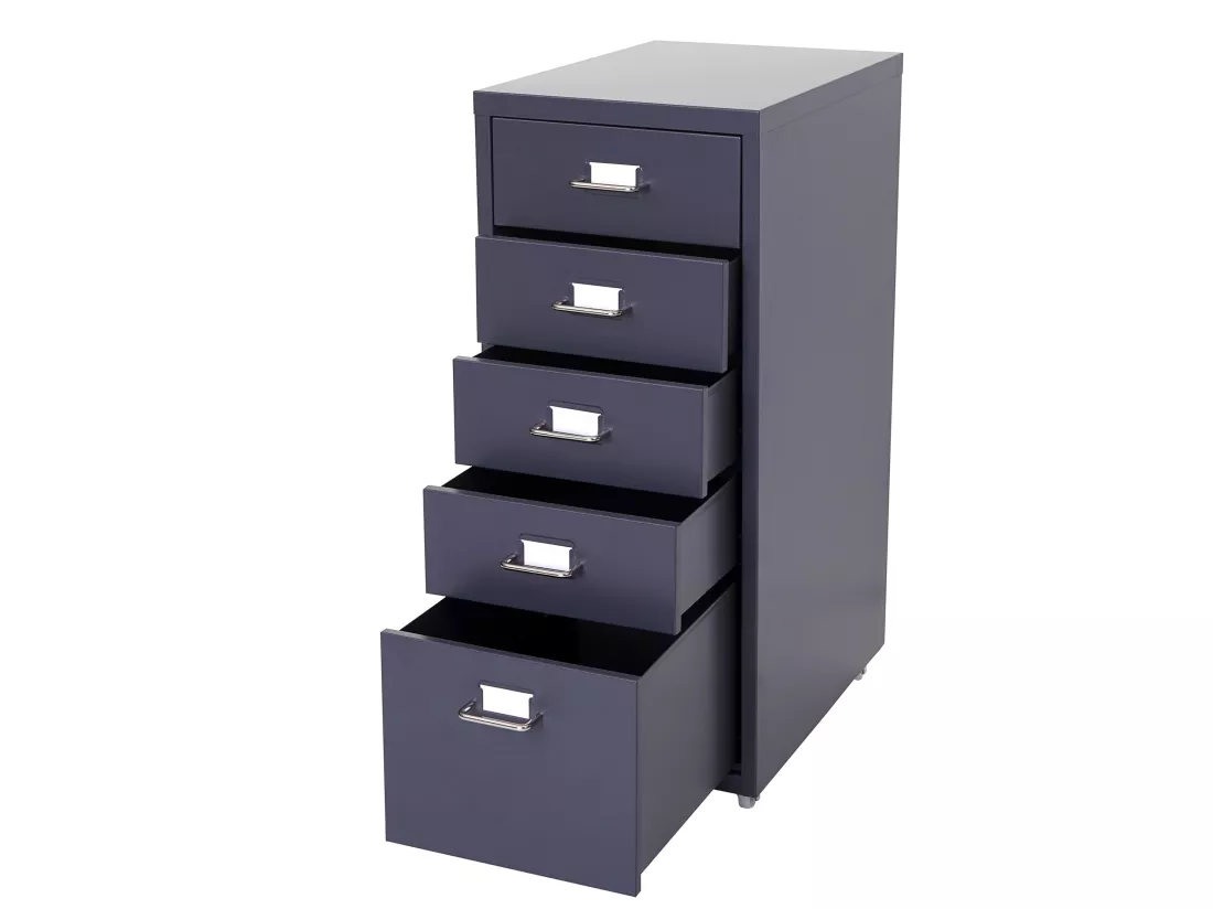 Caisson roulant Preston T851, gris foncé