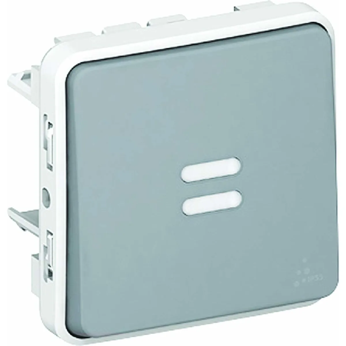 Legrand Bouton Poussoir Lumineux 6A Saillie Plexo - Gris
