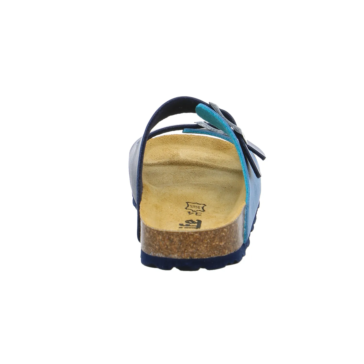BIOLife Kinder-Pantolette Blau Lederimitat  Unisex