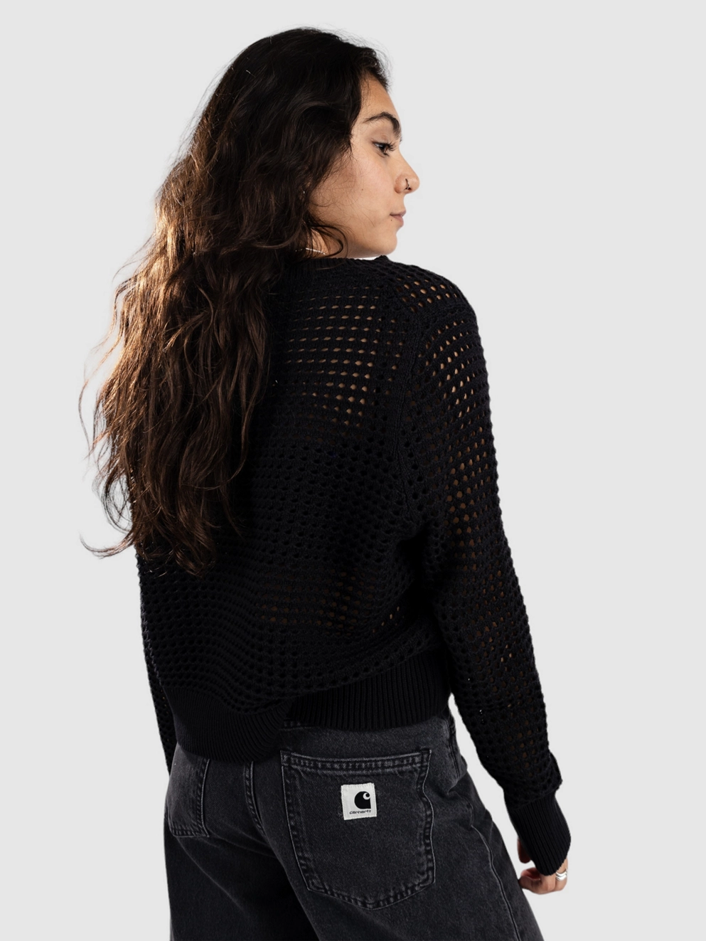 Levi's Superbloom Crochet Pullover caviar
