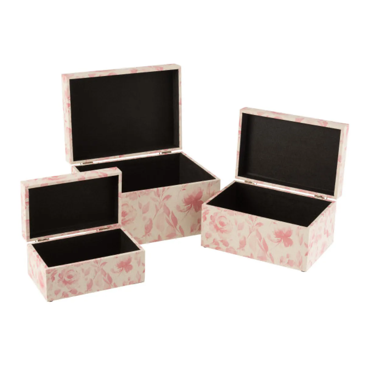 Dansmamaison Set de 3 Boîtes à motifs