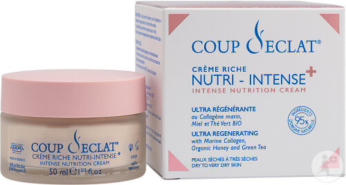 Coup D'Éclat Crème Riche Nutri Intense+ Peaux Sèches À Très Sèches 50ml