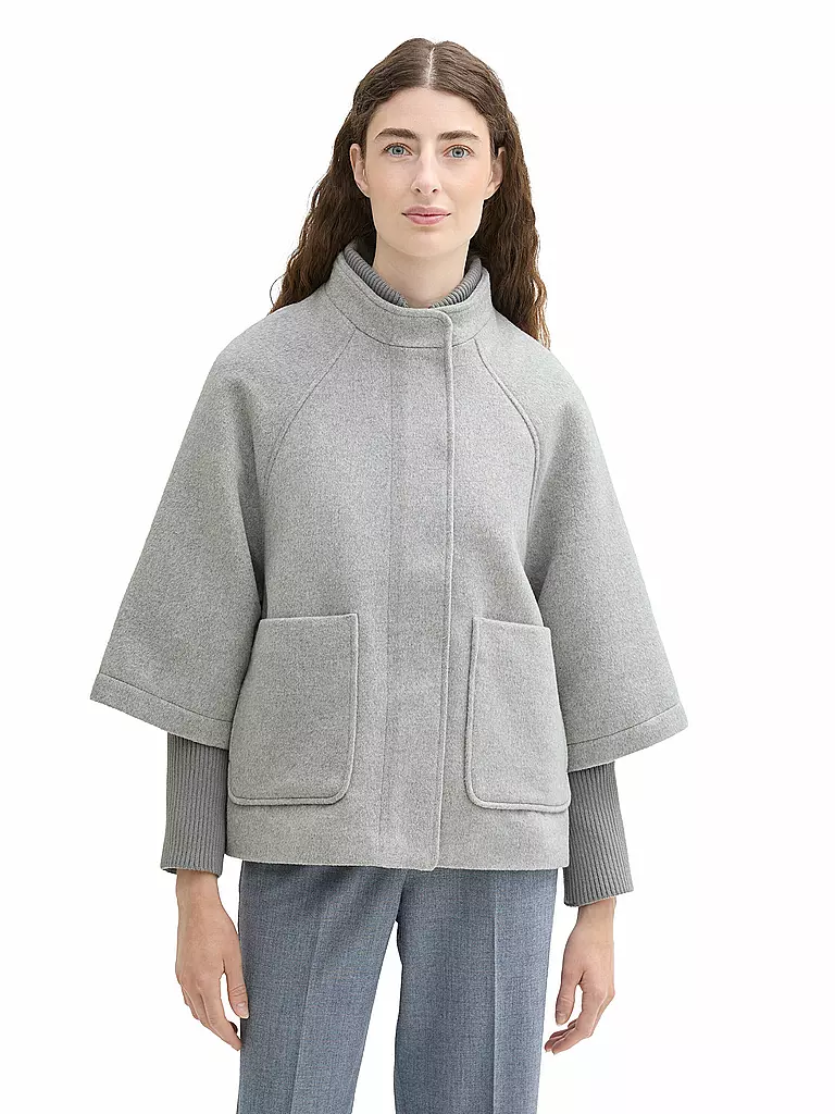 TOM TAILOR Poncho - Cape grau